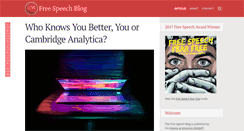 Desktop Screenshot of freespeechblog.org
